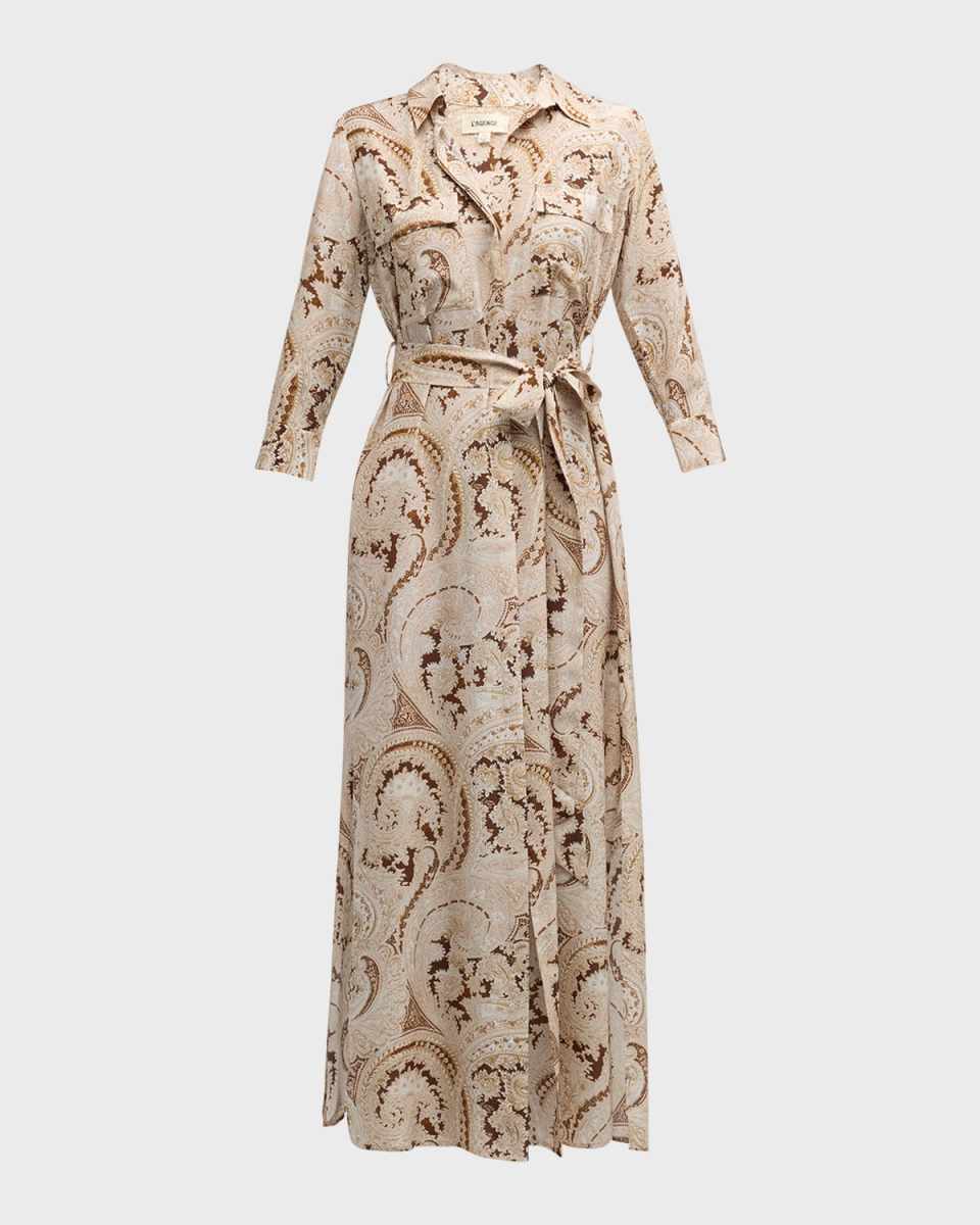 Cameron Paisley Maxi Shirtdress